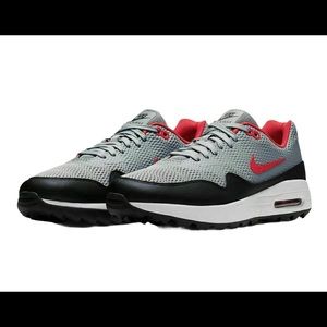 Nike Air Max 1 G Grey Black Red Golf SZ 7